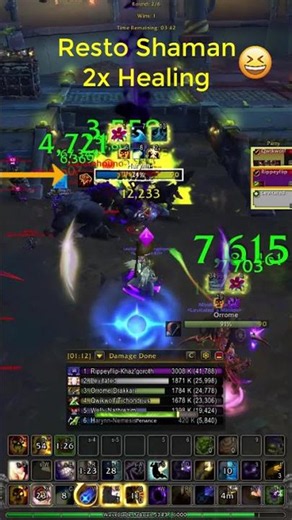 Restoration Shaman 2x Healing in World of Warcraft