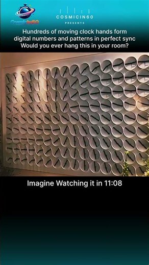This Wall of Clocks Turns Into Digital Patterns 😳🕰️