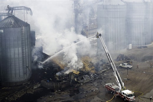 Experts warn of grain bin dangers after elevator fire