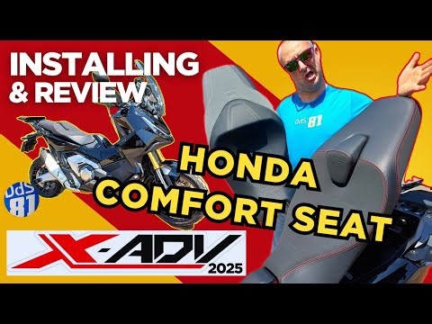 Honda X-ADV 750 comfort seat, 2025 model. Installation and test. (Genuine accessories)