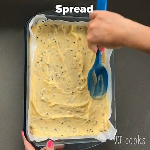 2.2M views · 6.8K reactions | Passionfruit slice! This yummy slice is so easy and no need for an oven. Full recipe: https://vjcooks.com/passionfruit-slice/ | VJ cooks | Facebook