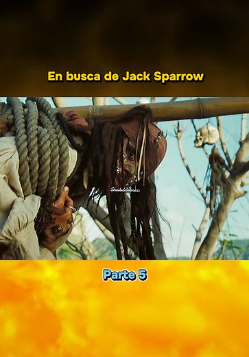 Jack Sparrow en la película de Johnny Depp