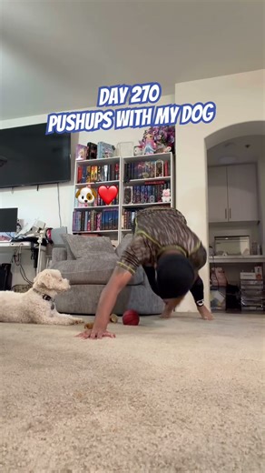 Doing pushups with my dog #pushupchallenge #motivation #positivevibes #cutedog #doglove