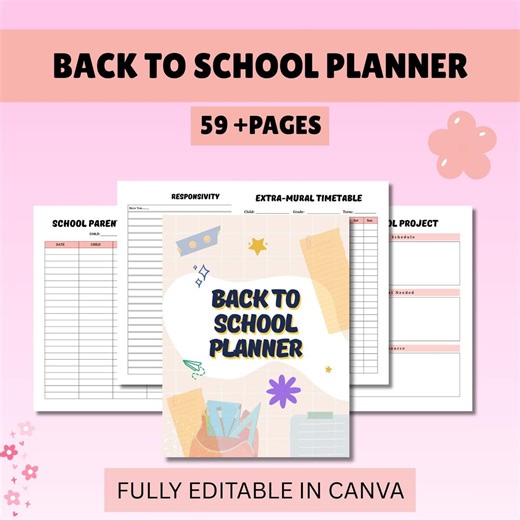 Back to School Planner: Ultimate Academic Organizer for Students - Etsy