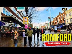 Romford Market London Walk 🇬🇧 Romford High Street, Street Life in East London | 4k