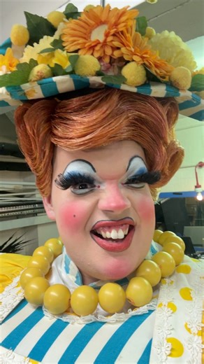 Dorset panto dame wears John Inman's costumes