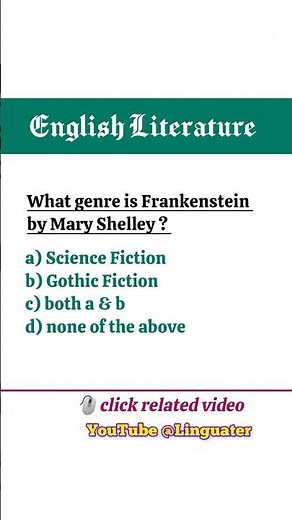 What genre is Frankenstein or the Modern Prometheus by Mary Shelley?