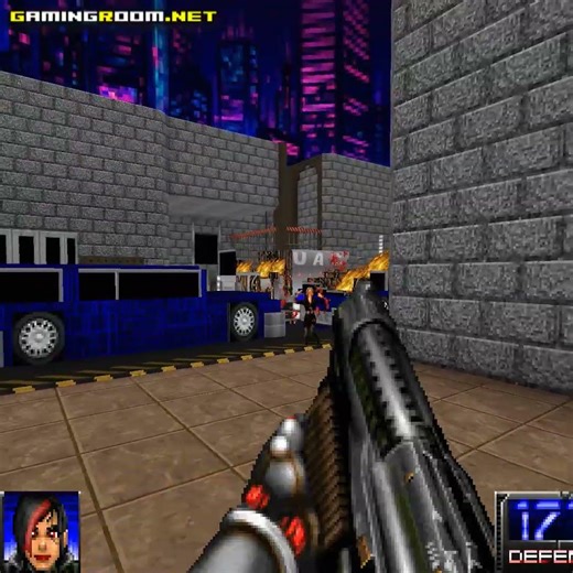 (Part 2) Cyborg girl versus TekWar in Doom #short #doom #shorts #cyberpunk #doommods