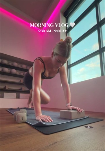 Morning vlog: hot Pilates, early routine 6:30–9:00 AM