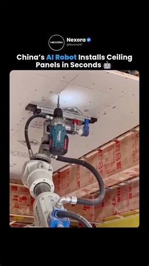 China’s Ceiling-Installing Robot Works With Extreme Precision 🤖