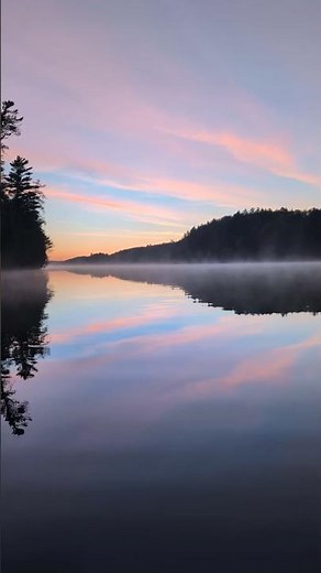 Algonquin Park morning: early birds get the view #camping #canoeing #sunrise #wilderness #zen