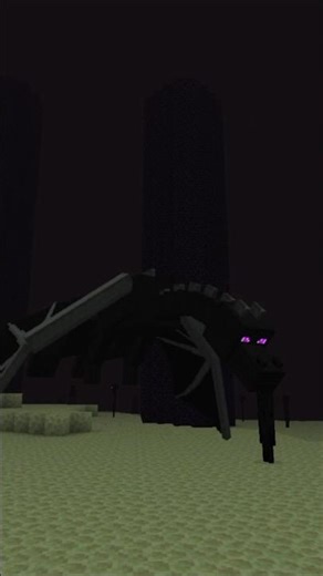 Hungry dragon eating endermans #minecraft #minecraftshorts #shorts