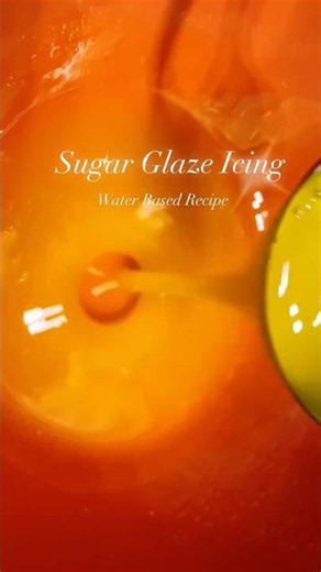 How To Make Sugar Glaze Icing 🍩 #sugarglaze #baking #cake #foryou #shorts