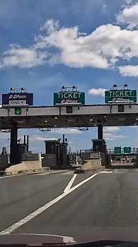 Entering the New Jersey Turnpike at Exit 16W #njturnpike #toll