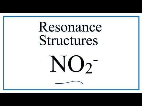 Resonance Structures for NO2- (Nitrite ion)
