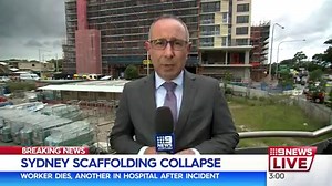 #BREAKING: A man has died and another has been injured after scaffolding collapsed at a construction site in Macquarie Park. #9News | http://9News.com.au | 9 News