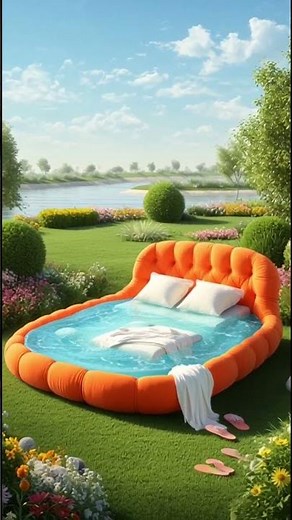 Luxury Inflatable Pool Bed 💦 | Giant Floating Bed for Ultimate Summer Fun