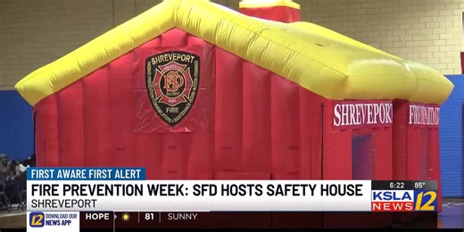 Shreveport Fire Department hosts fire safety house during Fire Prevention Week