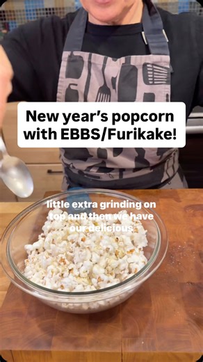 Chefsmartypants on Instagram: "Maybe you plan on staying home tonight and watching movies like me or just want a festive snack for New Year’s? Why not make popcorn? I like to make mine with butter, EBBS, and furikake! If you like the carbon steel non-stick pan I used here, use my link (Misen.com/chefsmartypants) for a discount! #popcorn #cooking #snacks #newyearsfood #butter"