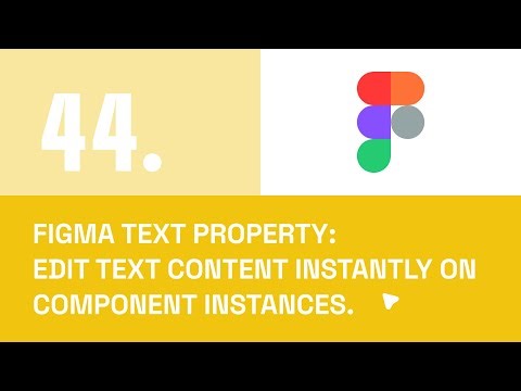 Figma Text Property: Edit Text Content Instantly on Component Instances