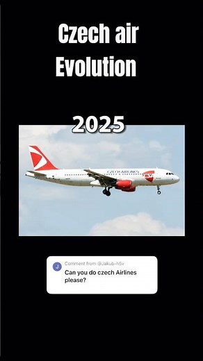 Czech airlines evolution!🔥🇨🇿 #aviation #evolution