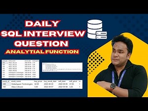 SQL Interview Question no 7 | Daily SQL Practice | Advanced SQL | Analytical Functions