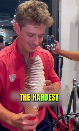 Man takes on the biggest ice cream challenge in the world