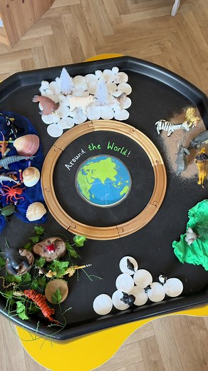 World Adventure Tuff Tray: EYFS Sensory Play for Toddlers