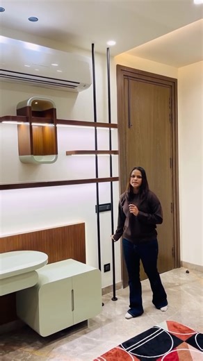 aashrey design studio on Instagram: "Contemporary study table with functional elegance.🥰🥰🥰 . . . #interior #architect #bedroom #virelpost #viralvideos"