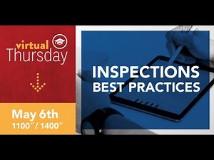 2021-8 Virtual Thursday: Inspections Best Practices
