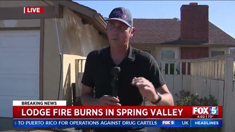 Evacuation orders lifted for brush fire in Spring Valley