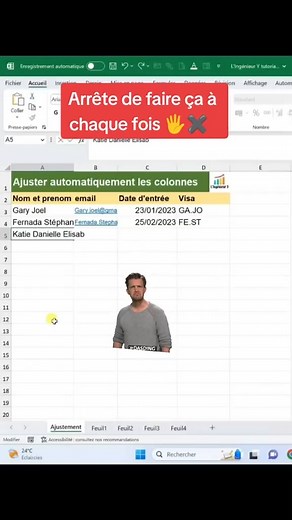 12K views · 128 reactions |  Ajuster automatiquement les colonnes sur Excel #best #tutorials #pourtoi #fypシ゚ | L'Ingénieur Y | Facebook