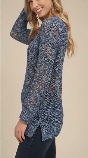 Lucky Brand Women’s Pullover (XL 12-14) 💙 Soft 100% Cotton Crew Neck Sweater Review