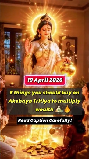 Akshaya Tritiya 2026 💰 Yeh 5 Cheezein Zaroor Kharido