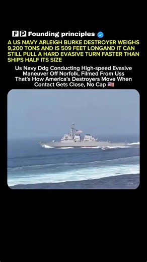 Navy Destroyer Just Yeeted Sideways at Full Speed 🌊#soldier#USA #USArmy #Military