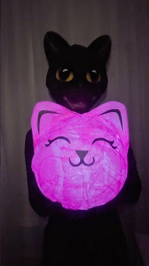 DIY Cat Lamp 🐱💡 Easy Room Decor Idea #art #diy #craft #handmade