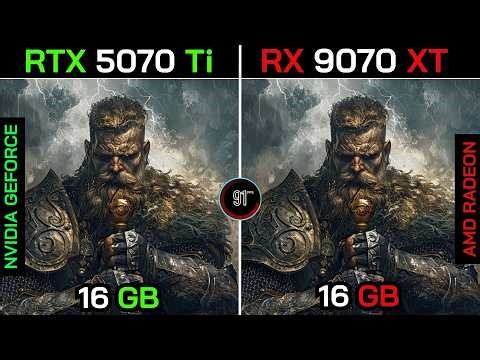 RTX 5070 Ti VS RX 9070 XT+ Ryzen™ 7 9800X3D : TEST IN 20 GAMES