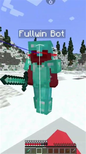 Sword Gameplay with bot #minecraft #fullwin