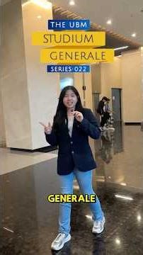 H-1 to The UBM Studium Generale Series 022!🔥 #university