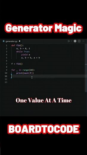 Python Can Generate Infinite Numbers 🤯 Generator Magic #shorts