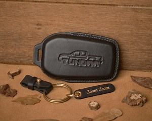 Custom Leather Key Fob Cover for Toyota 4runner, Handmade Key Case Fits Platinum 1794 Edition SR5 TRD Off-road, Custom Logo, Gift for Him - Etsy