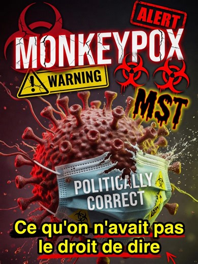 Le Professeur Raoult : « Monkeypox, ce n’était pas une pandémie mondiale… c’était une MST. » Deux grosses épidémies liées à des partouzes généralisées en Europe et aux États-Unis. Mais on n’avait pas le droit de le dire à cause du politiquement correct. Zoonose comportements à risque = explosion de cas. Encore un exemple de mensonge par omission. Tu en penses quoi ? 👇 #Monkeypox #MST