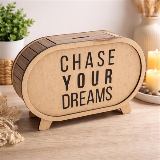 Modern Money Box Laser Cut Files Bundle | Minimalist Piggy Bank SVG DXF | DIY Gift - Etsy