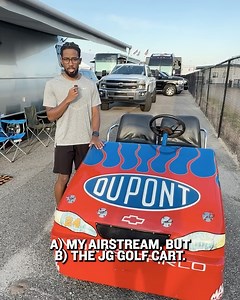 78K views · 902 reactions | Rajah Caruth Racing's Jeff Gordon golf cart is absolutely incredible!  | NASCAR | Facebook