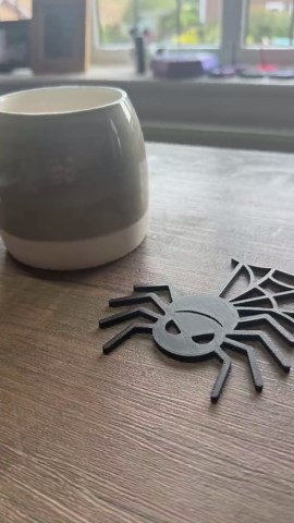 Spider Web Halloween Coaster Sign: Spooky Gothic Decor - Etsy