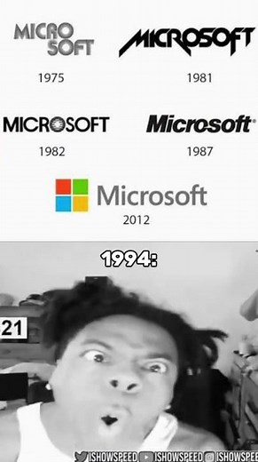 Microsoft logo timeline ￼