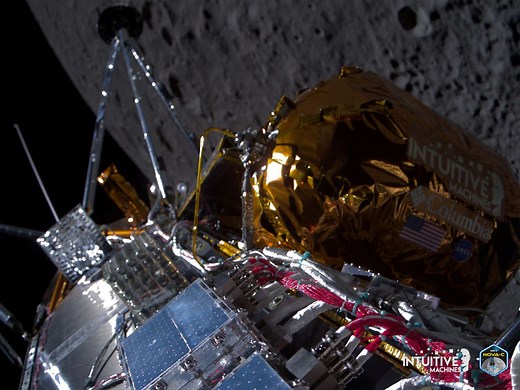 Intuitive Machines' Odysseus Spacecraft Successfully Lands on Lunar South Pole