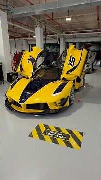 Moments before the storm Ferrari FXX-K Evos lined up and ready to hit the track.