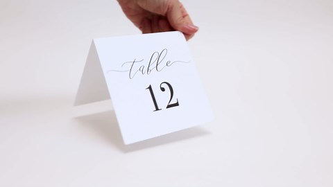 Wedding Table Numbers Minimalist Black and White 1-20 Freestanding Table Numbers for Parties and Events | Reception Decorations
