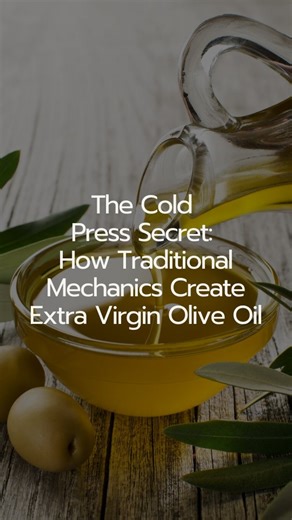 Factually Interesting | The Cold Press Secret: How Traditional Mechanics Create Extra Virgin Olive Oil The highest quality olive oil is extracted through a... | Instagram